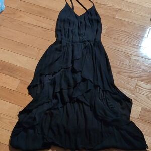 Guess Black High Low Women's Dress